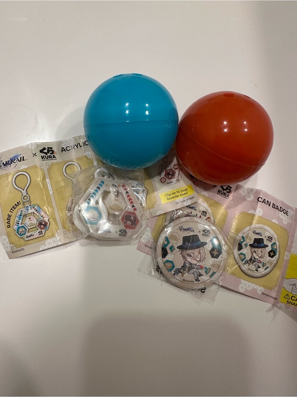 NEW miHoYo Honkai: Star Rail x Kura Can Badge Set + RARE Acrylic Keychain Charm